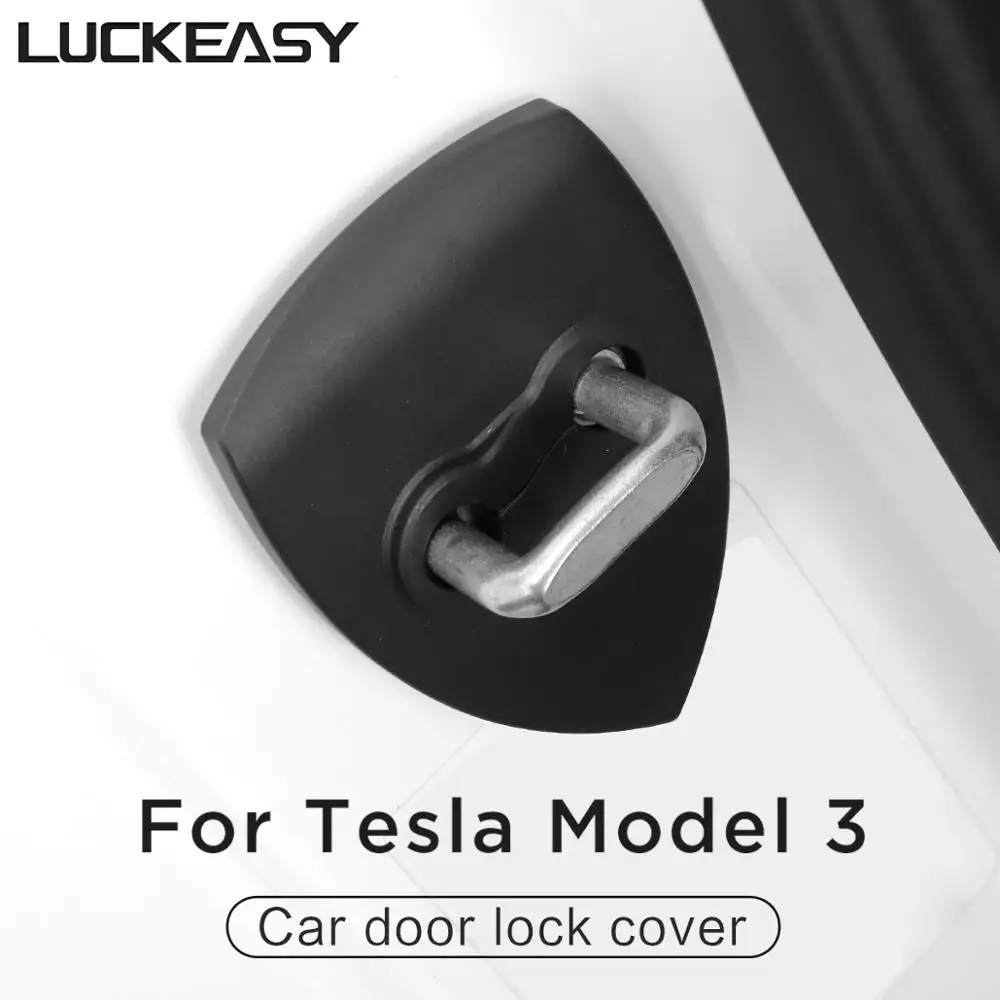 Pre Tesla Model 3 Auto,-Styling Auto Door Lock Cover Auto Emblémy Prípade Odel model3 2017-2022 Štýl Roadster, Príslušenstvo